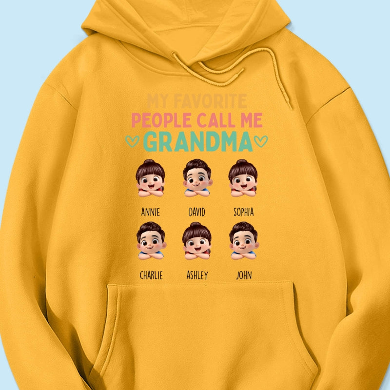 My Favorite People Call Me Grandma - Personalized Shirt - Heartfelt Mother's Day Gift for Grandma, Wife