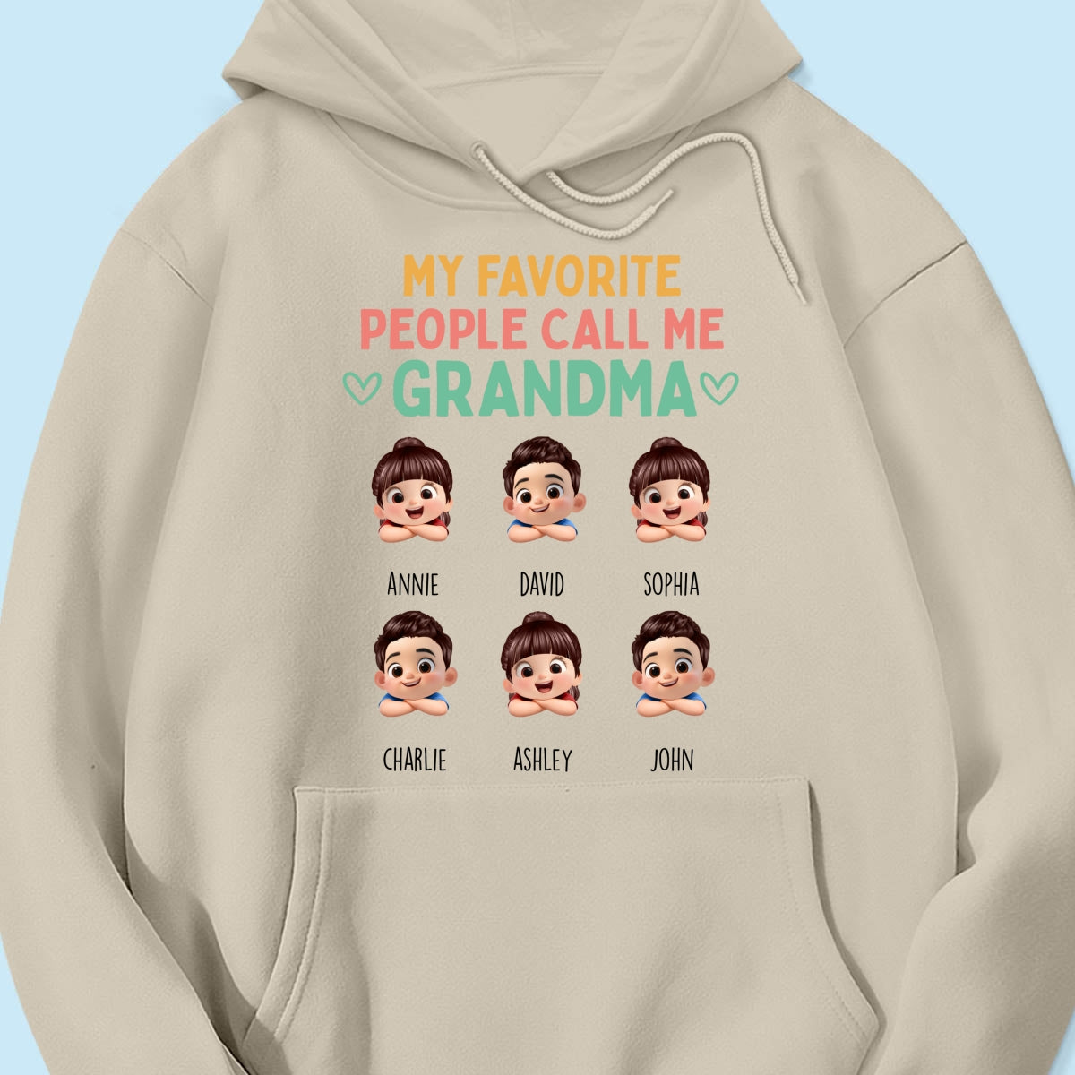 My Favorite People Call Me Grandma - Personalized Shirt - Heartfelt Mother's Day Gift for Grandma, Wife