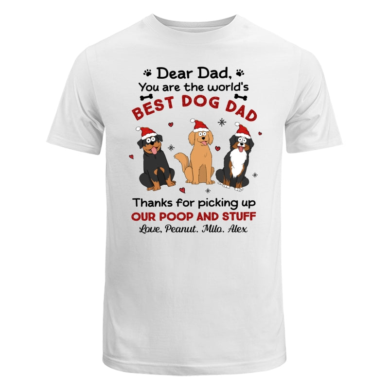 Thank You World‘s Best Dog Dad Funny Dog Cartoon Personalized Shirt