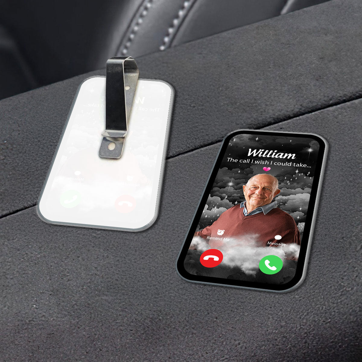 The Call I Wish I Could Take Memorial Gift Remembrance Keepsake Custom Photo Personalized Acrylic Car Visor