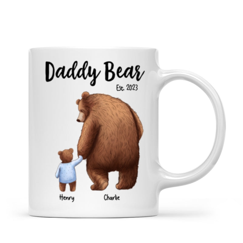 Daddy Bear Papa Bear Father‘s Day Gift For Husband Dad Grandpa Personalized Mug