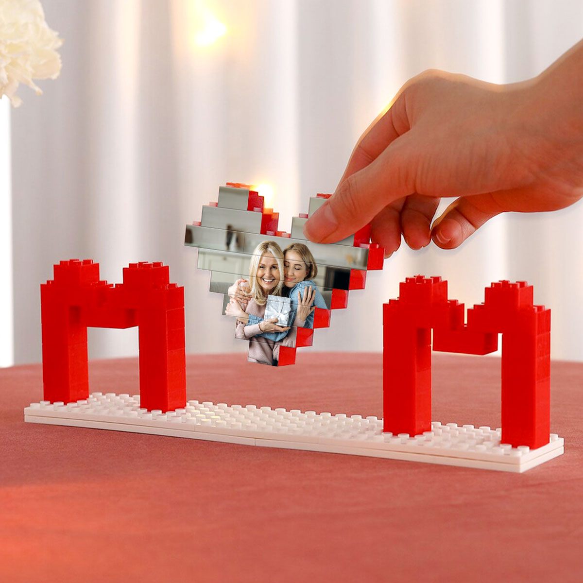 Personalized Building Blocks Puzzle, Custom Photo Puzzle, I Love You Block Puzzle, Birthday, Gifts for Her, Anniversary Gift, Gifts for Momm