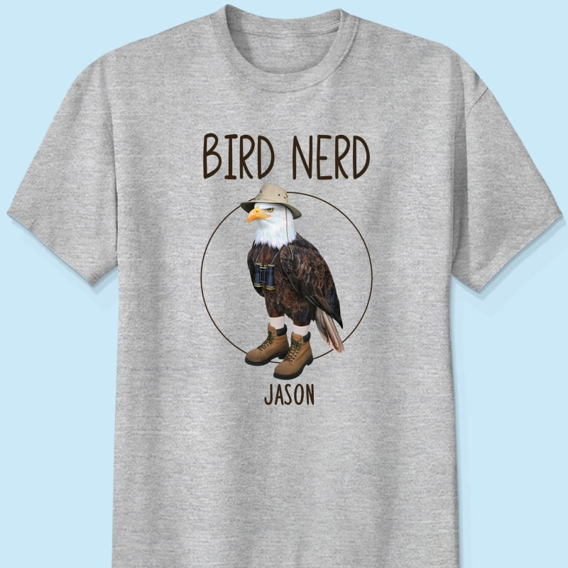 Bird Nerd Funny Bird Watcher Shirt, Twitcher Shirt, Gift for Bird Lover Personalized Shirt