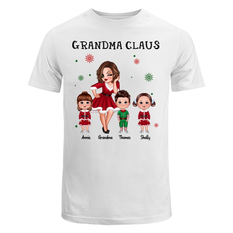 Grandma Claus Pretty Woman Christmas Personalized Shirt