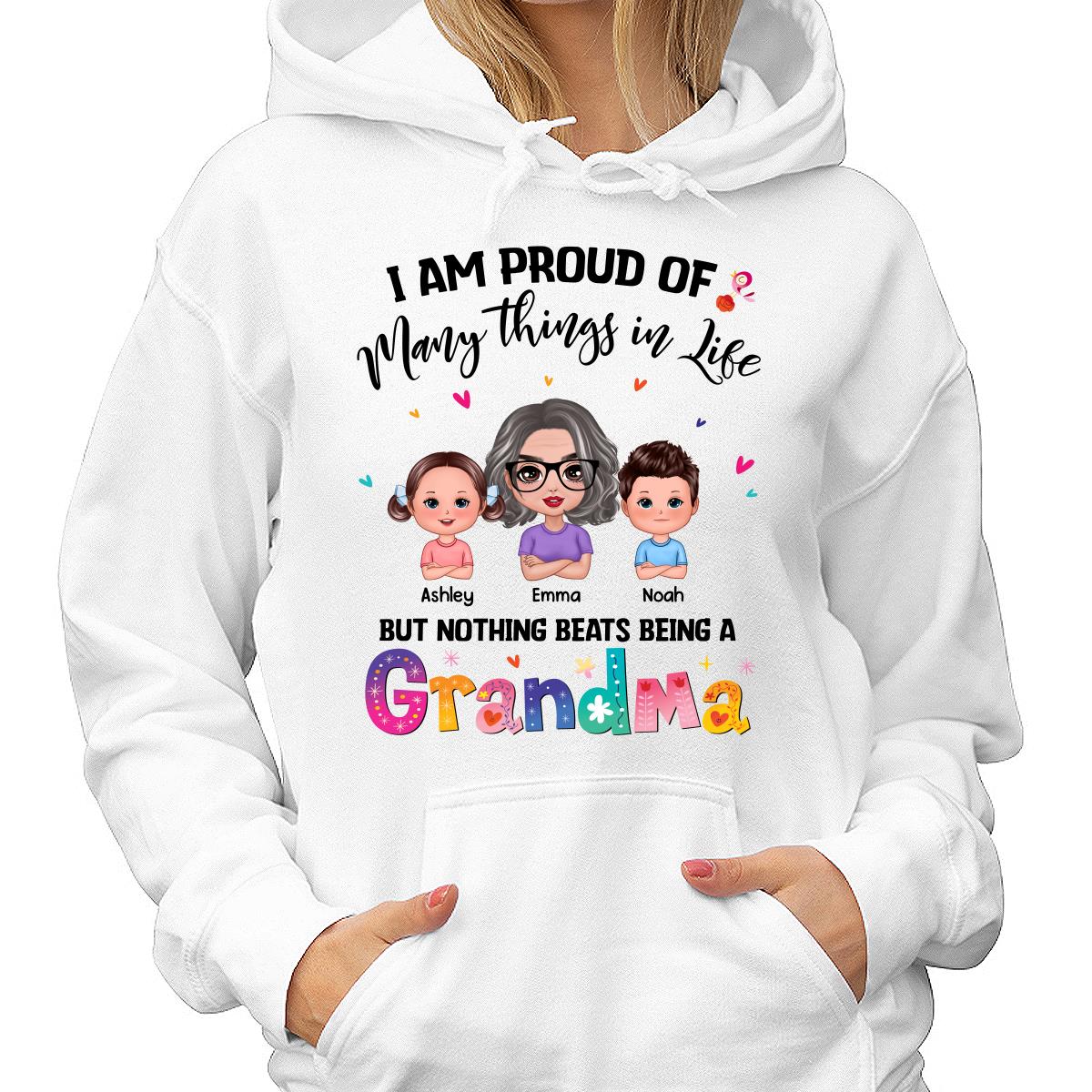 Nothing Beats Being A Grandma Doll Woman With Kids Personalized Shirt