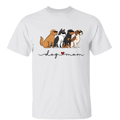 Dog Mom Simple Cool Dog Gift For Dog Lover Personalized Shirt