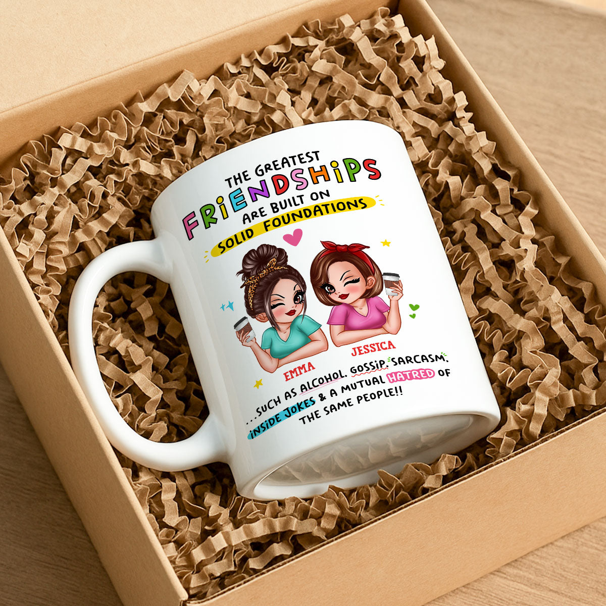 The Greatest Friendship Personalized Mug for Besties