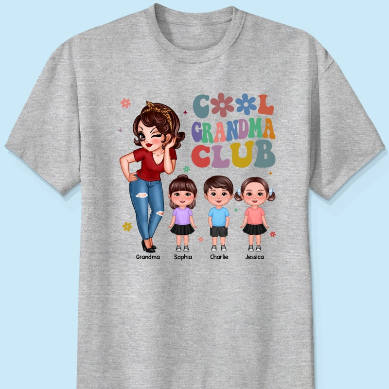 Cool Grandma Club - Personalized Shirt - Gift For Grandma