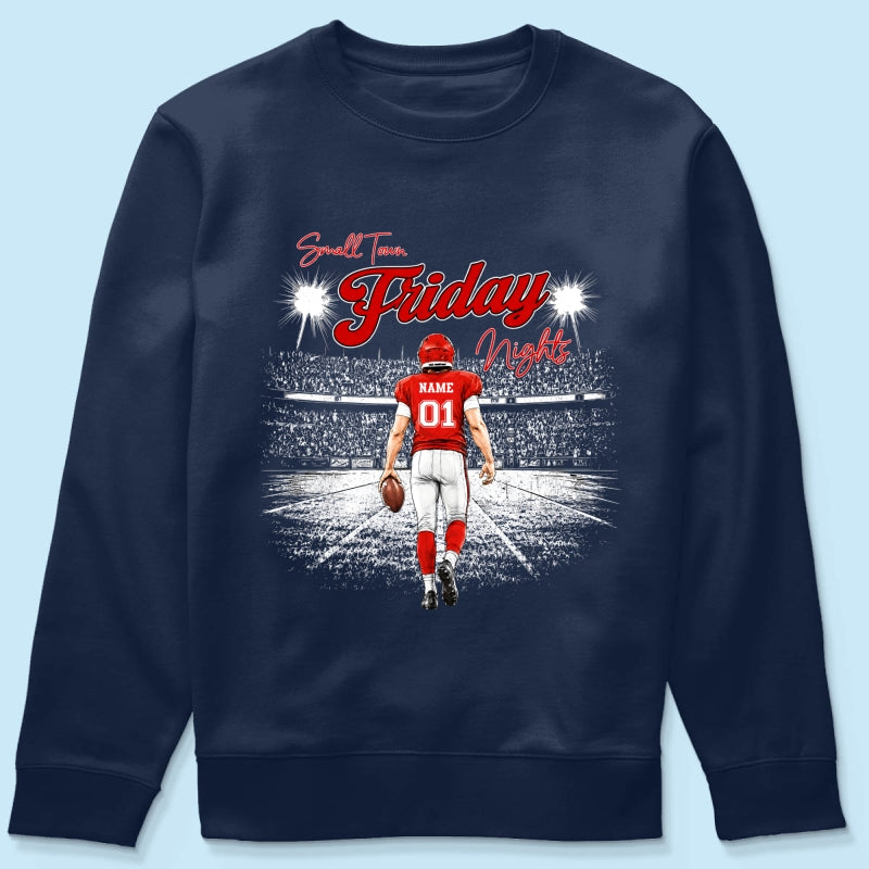 Small Town Friday Night Lights - Personalized Shirt - Game Day Season
