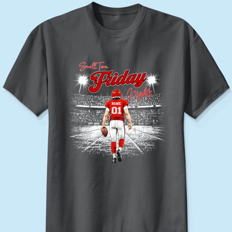 Small Town Friday Night Lights - Personalized Shirt - Game Day Season