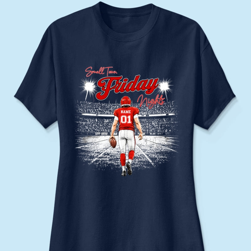 Small Town Friday Night Lights - Personalized Shirt - Game Day Season