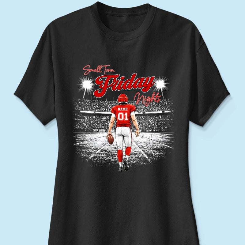 Small Town Friday Night Lights - Personalized Shirt - Game Day Season