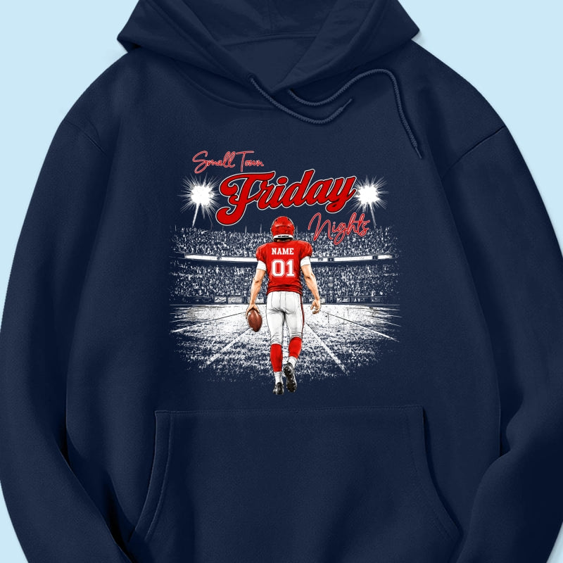 Small Town Friday Night Lights - Personalized Shirt - Game Day Season