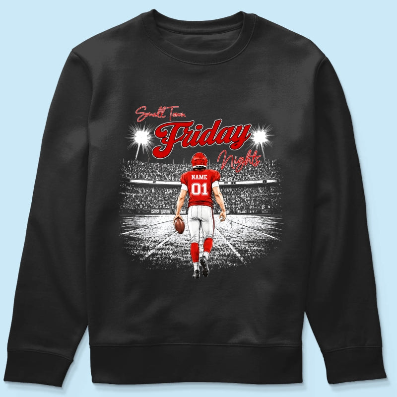 Small Town Friday Night Lights - Personalized Shirt - Game Day Season
