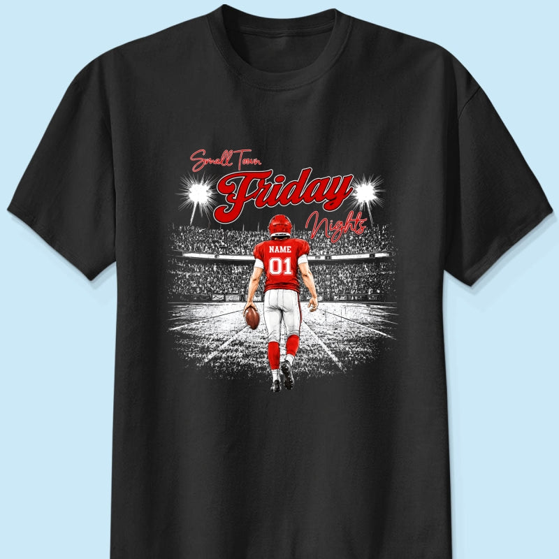 Small Town Friday Night Lights - Personalized Shirt - Game Day Season