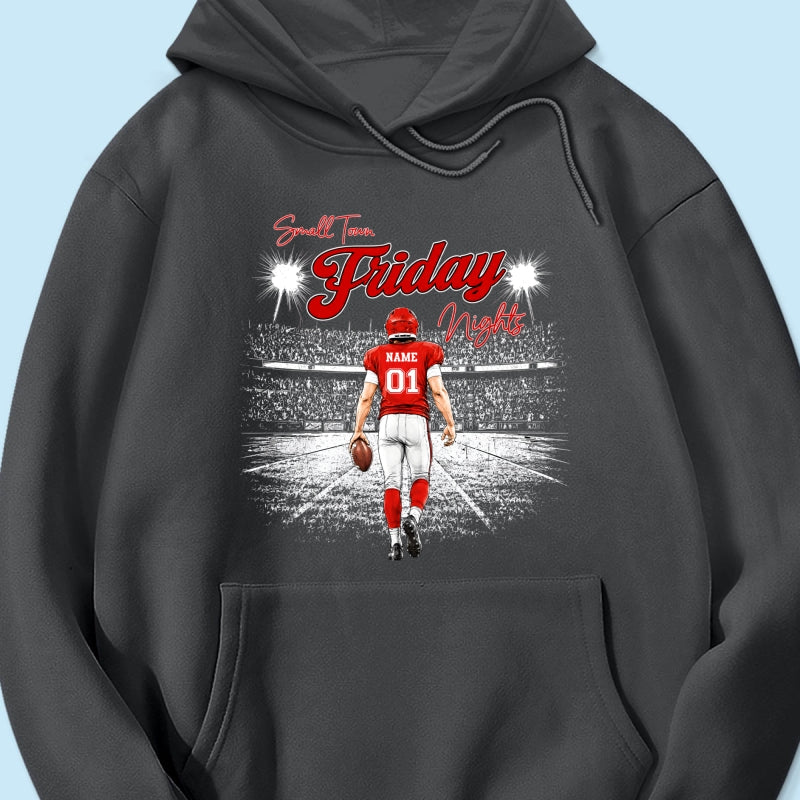 Small Town Friday Night Lights - Personalized Shirt - Game Day Season