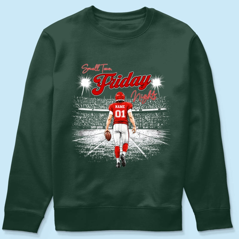 Small Town Friday Night Lights - Personalized Shirt - Game Day Season