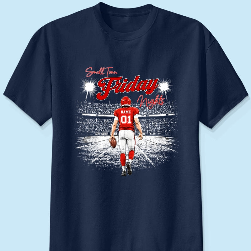 Small Town Friday Night Lights - Personalized Shirt - Game Day Season