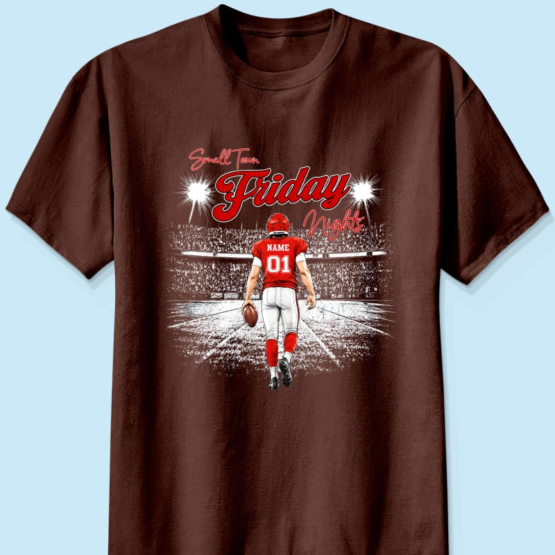 Small Town Friday Night Lights - Personalized Shirt - Game Day Season