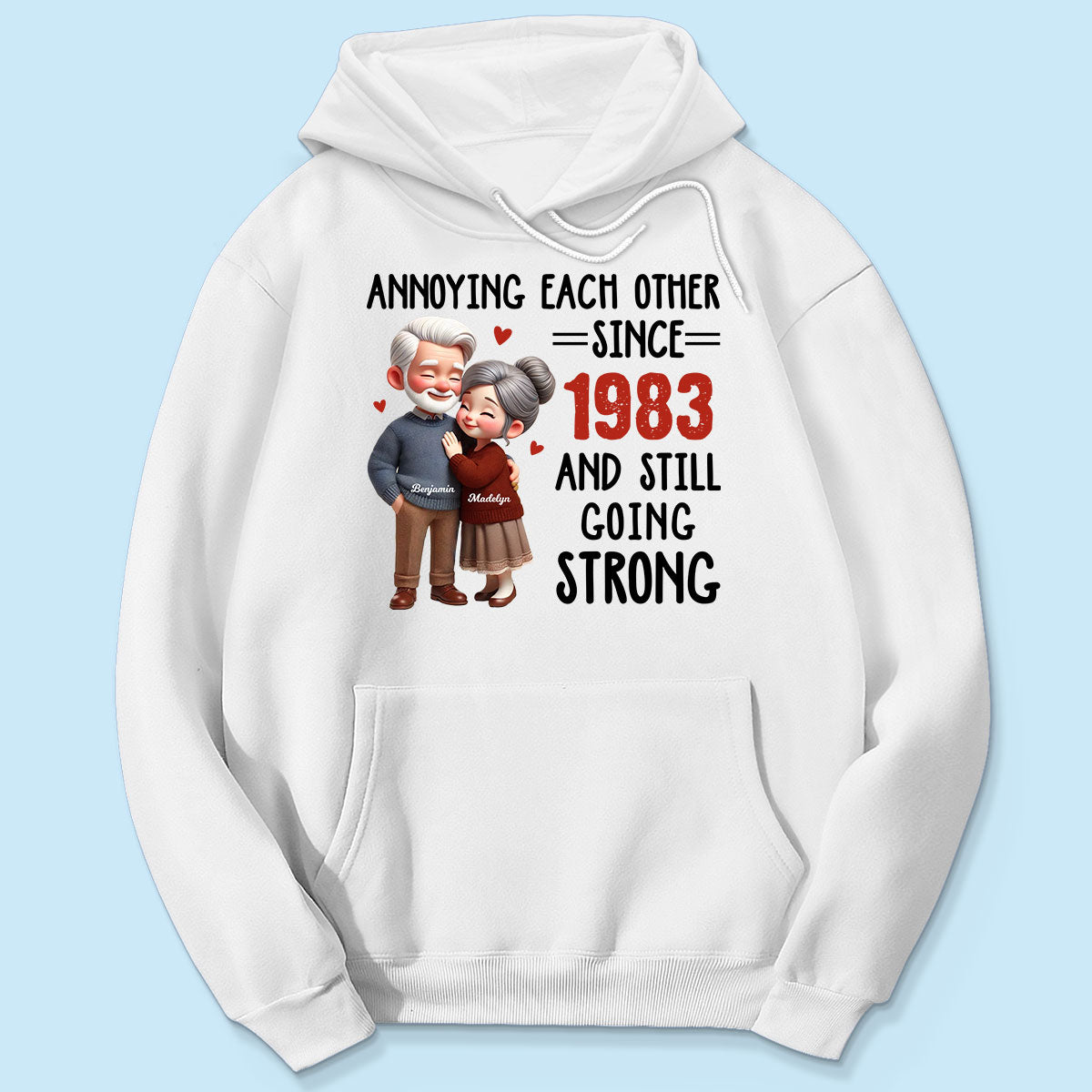 Old Couple Annoying Each Other Personalized Shirt, Gift for him, Gift for her