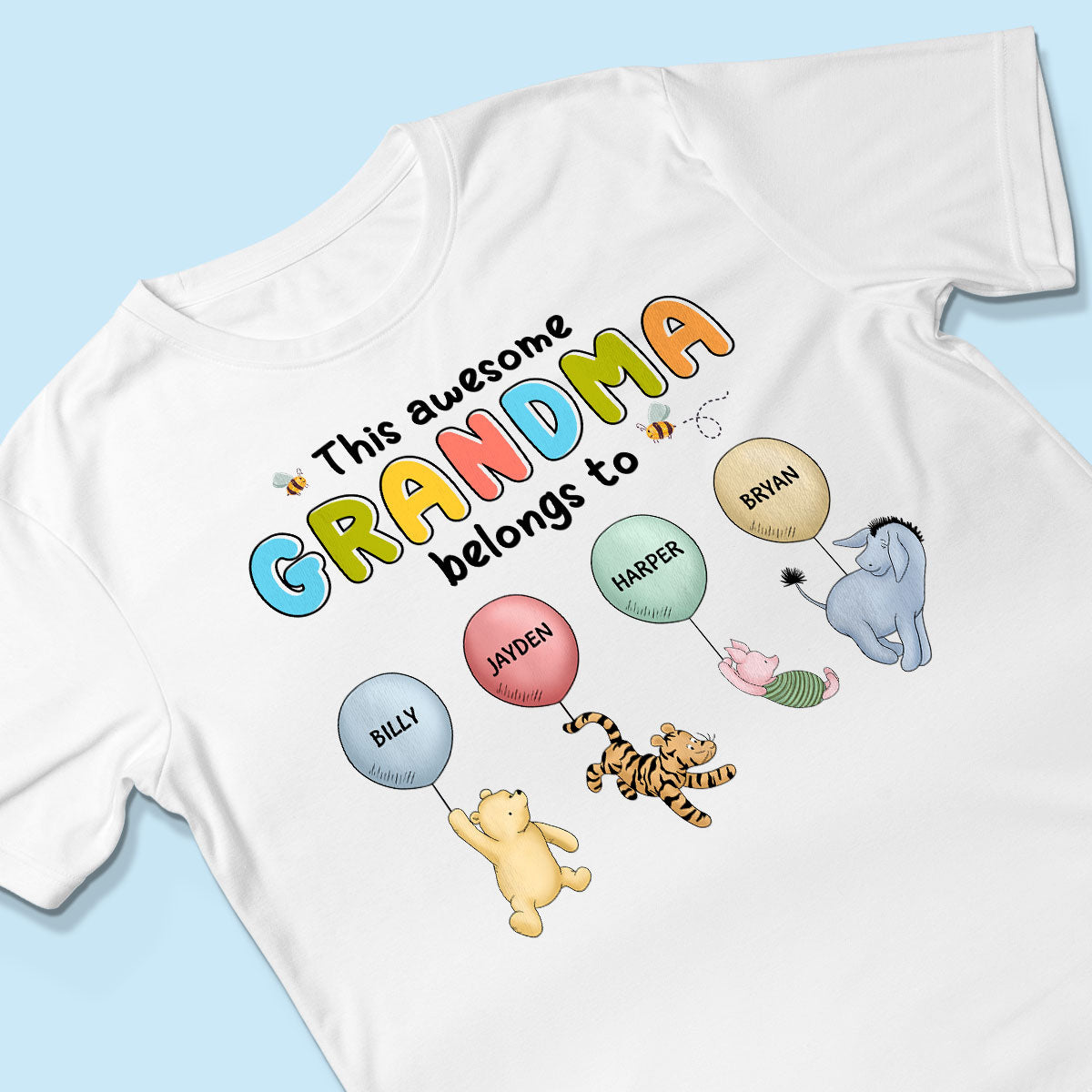 Bring Storytime to Life - Show Your Pride On a Timeless 'Winnie The Pooh' Shirt - Customized By You, Gift For Grandma, Gift For Mom