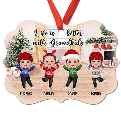 Happy Doll Kids In House Personalized Christmas Ornament