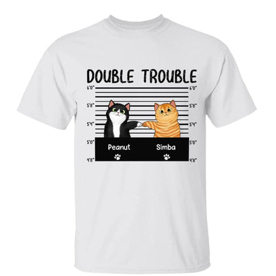 Double Trouble Fluffy Cats Fist Bump Personalized Shirt