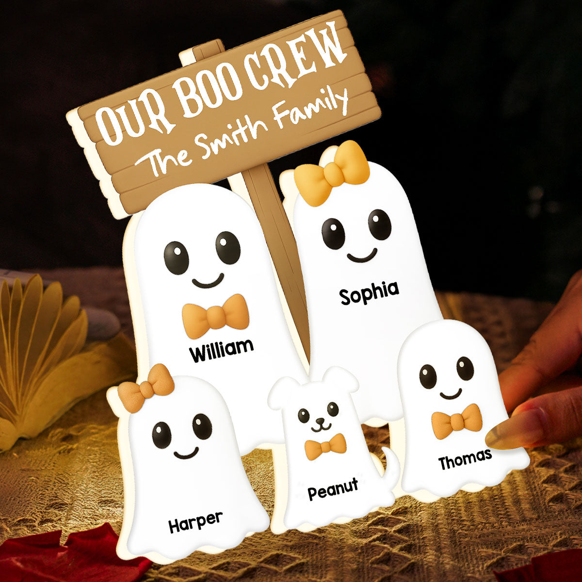 Halloween Boo Family - Personalized Light Box