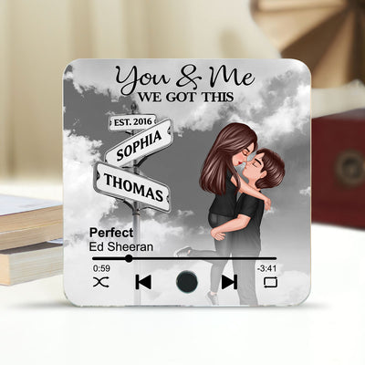 Always Beside You Couple Street Signs Personalized Music Fridge Magnet, Heartfelt Gift For Couple, For Him, For Her, Boyfriend, Girlfriend, Husband, Wife
