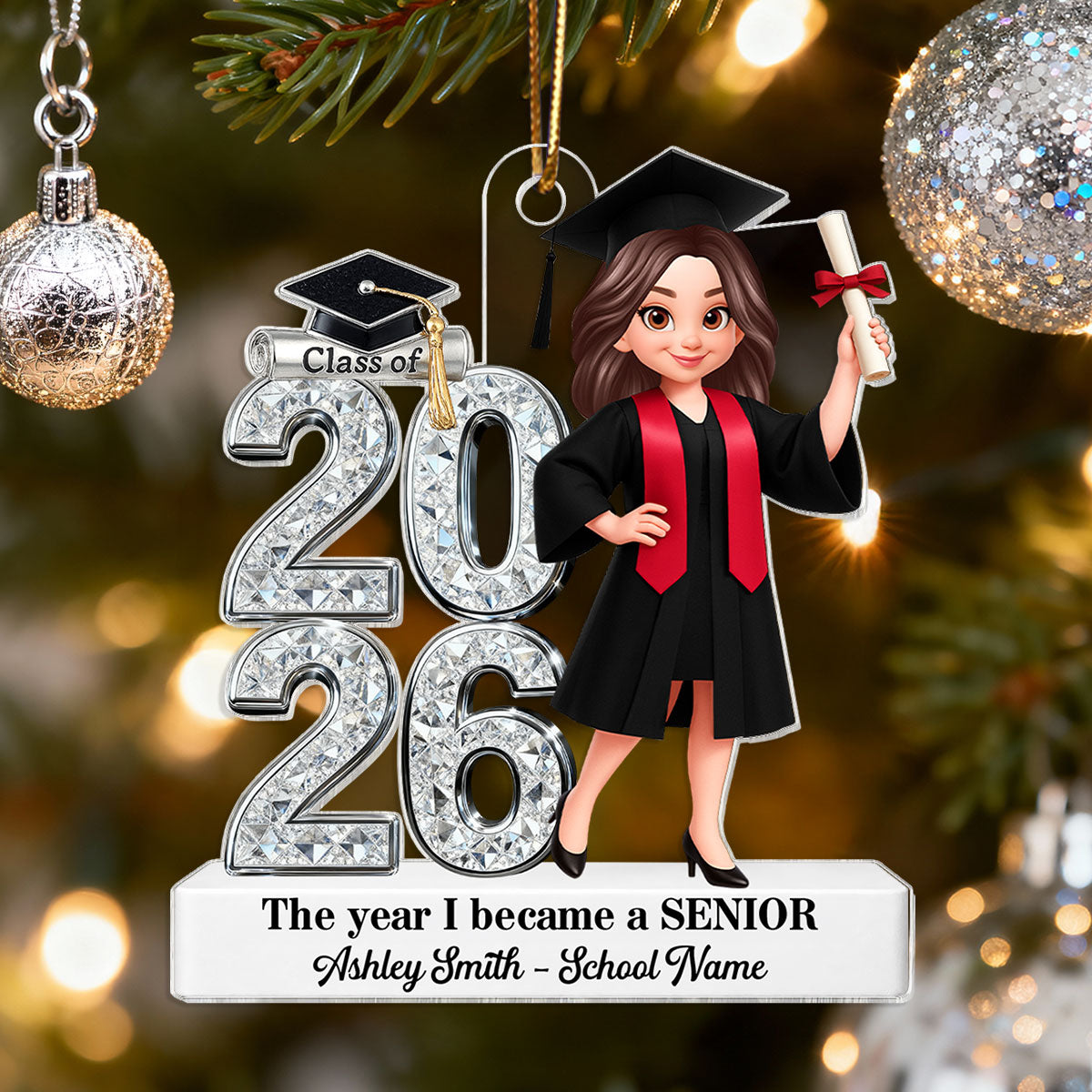 POD120260829982 - The Year I Became A Senior - Christmas Gift For Seniors, Daughter, Son, Granddaughters, Grandsons