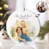 Couple Proposal Engagement Personalized Ceramic Ornament, Engagement Gift for Couple, Christmas Engagement Keepsake for Couple