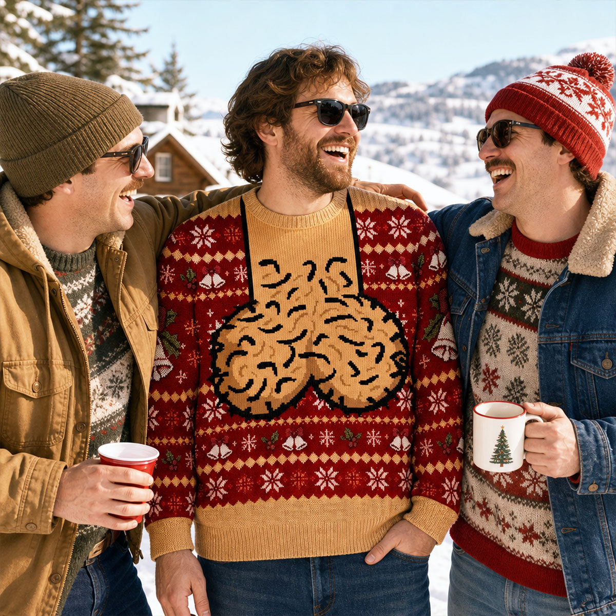 Christmas Funny Design - Personalized Ugly Sweater - Gift For Husband, Wife, Friends