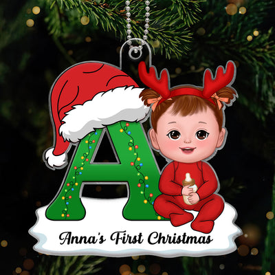 Baby Name First Christmas Personalized Acrylic Ornament