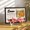 Personalized Dog Memorial Wood Frame With Collar Holder, Memorial Pet Collar Sign with Photo, Dog Memorial Gifts, Dog Sympathy Gift