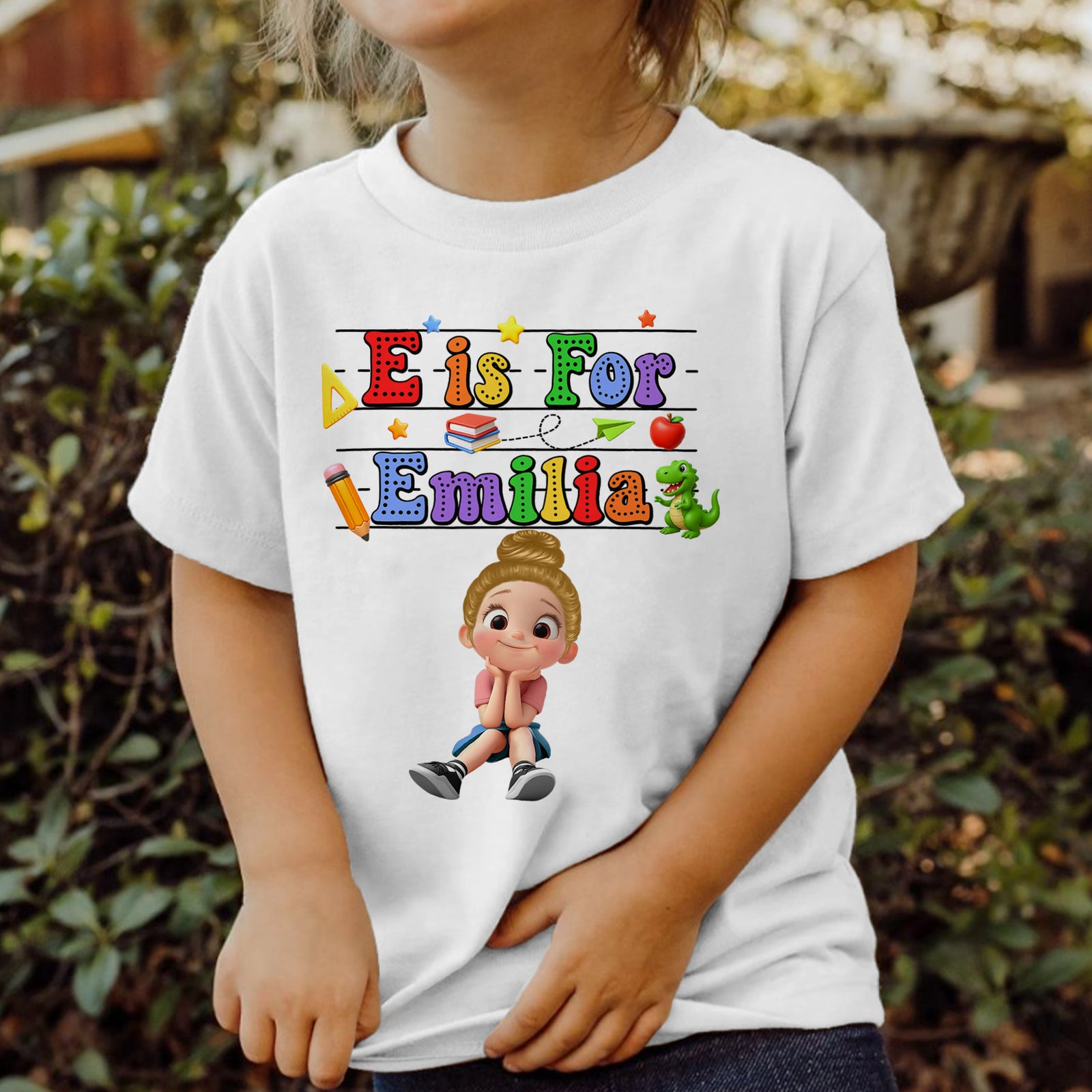 Back To School Kids Shirt, Personalized Alphabet Kids Shirt