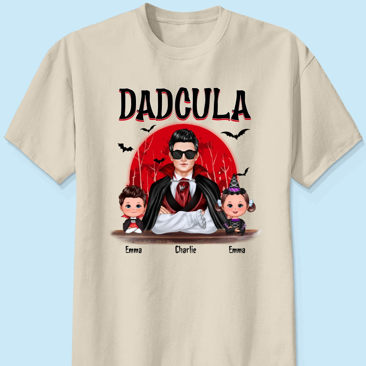 Halloween Dad Grandpa And Doll Kids Personalized Shirt