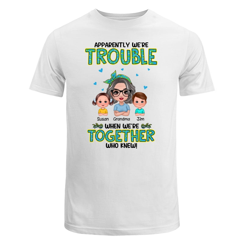 Get In Trouble Doll Grandma With Grandkids Personalized Shirt