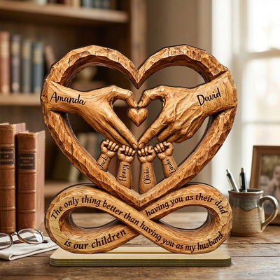 The Only Better Thing - Personalized 2-Layered Wooden Plaque - Father's Day Gift for Husband