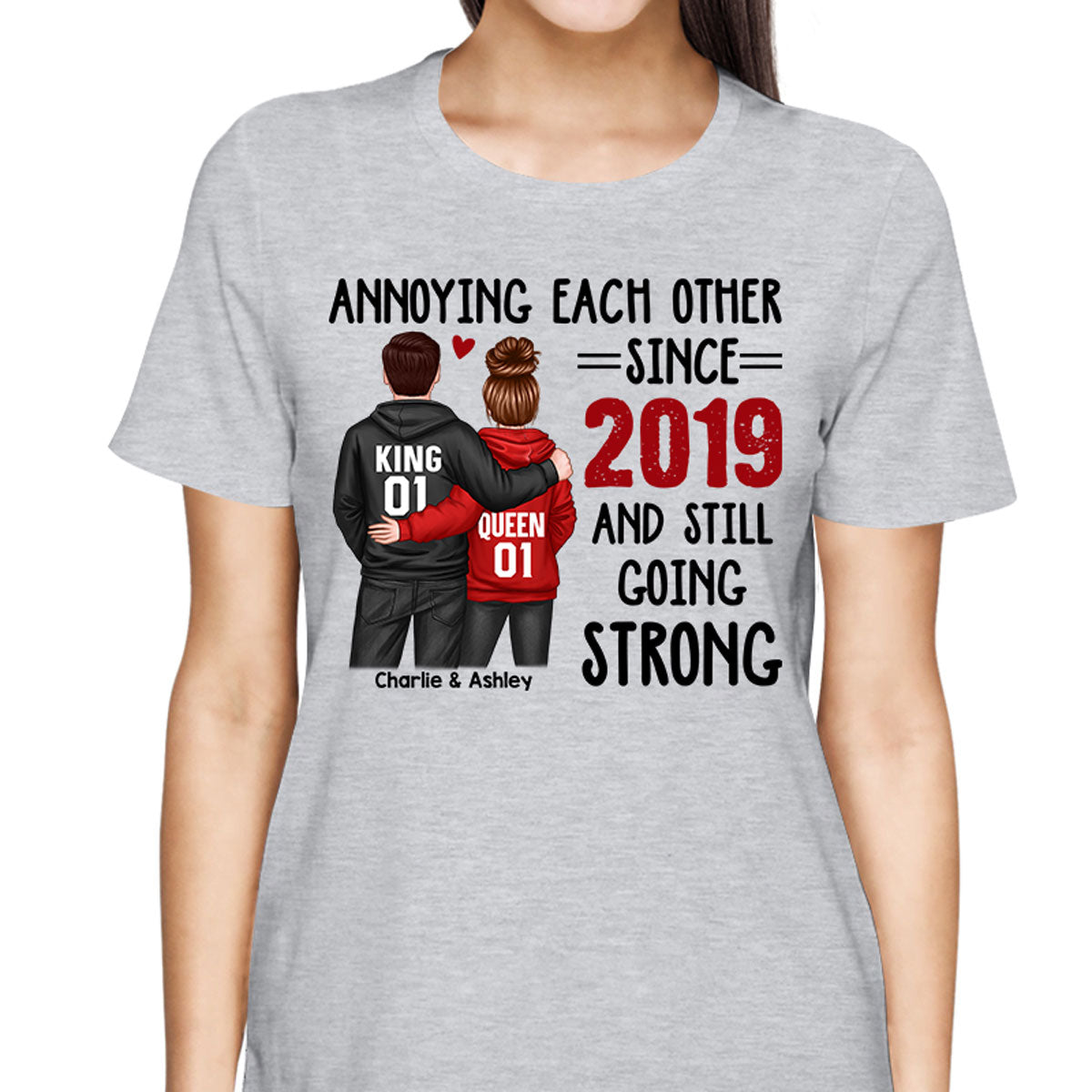 Hoodie Couple Annoying Each Other Personalized Shirt