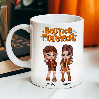Trendy Fall Season Mug For Besties Sisters, Y2K Style
