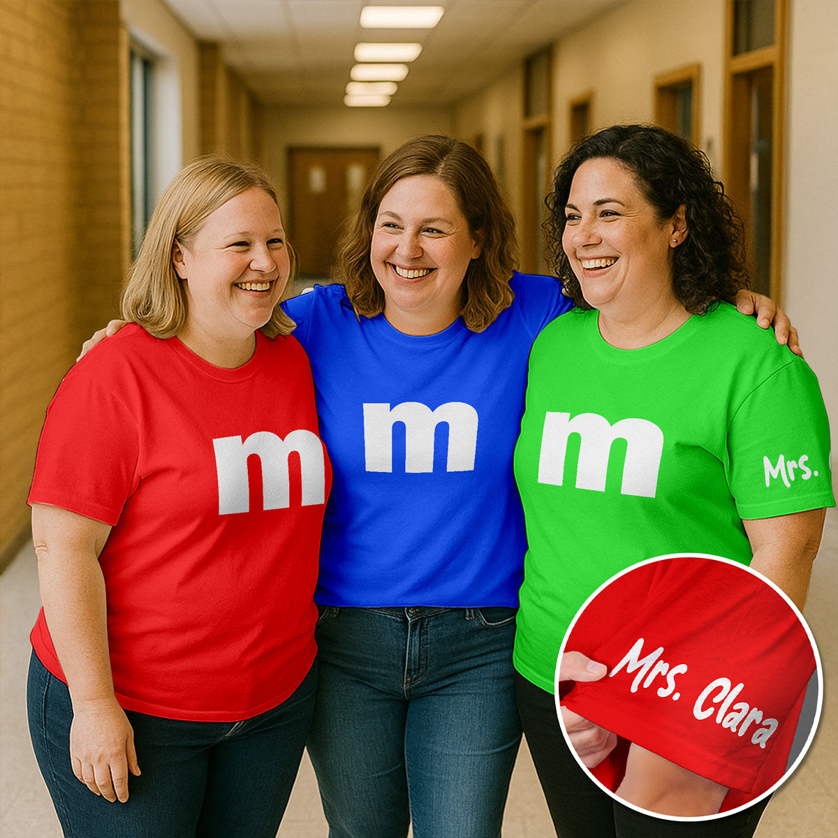 Halloween Colorful Colors Cute Personalized Shirt, Group Matching Shirt For Teachers, Besties