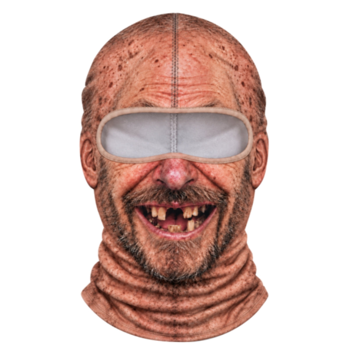 Realistic Old Man Face - Personalized Balaclava Mask - Hilarious Winter Christmas Gift for Skiers, Snowboard Party Face Cover, Custom Ski Mask