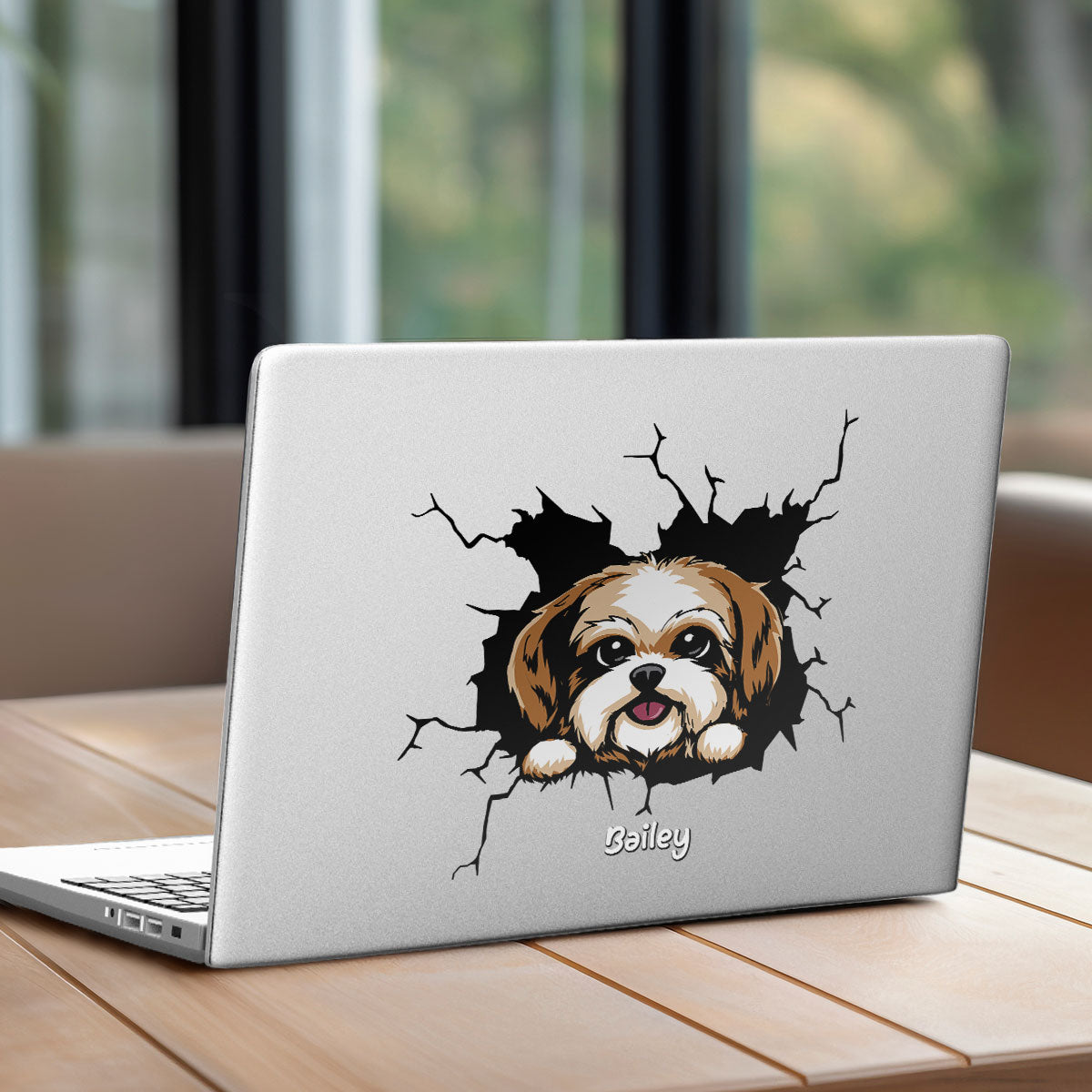 Funny Dog Decor On Car Fridge Window Personalized Decal