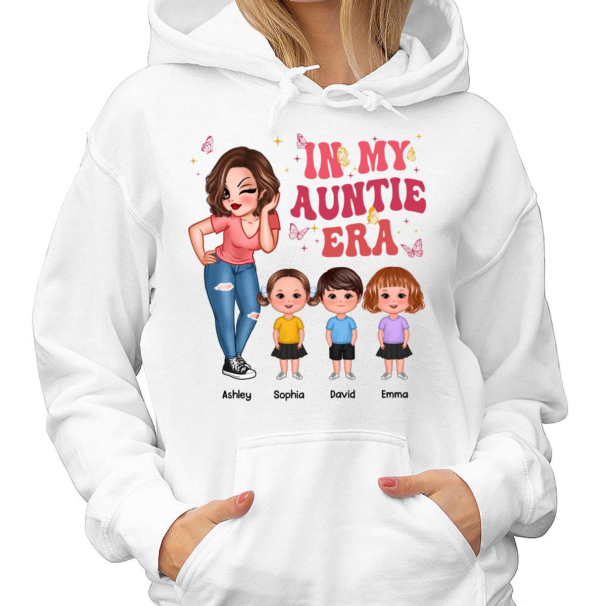 In My Auntie Era Pretty Woman With Cute Kids Personalized Shirt