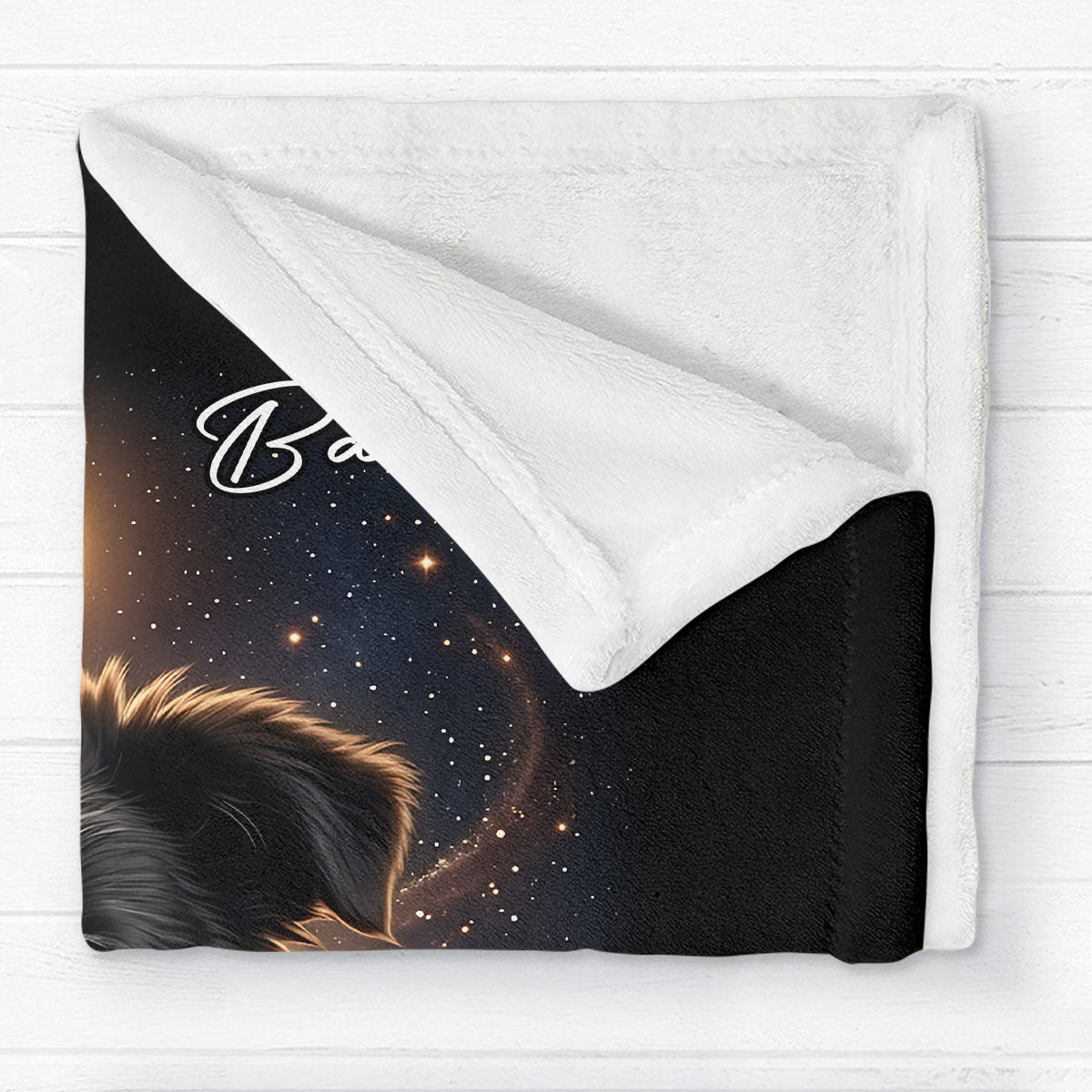 Dog Howling to the Moon - Personalized Fleece Blanket - Gift for Dog, Cat Lovers, Pet Memorial Gift, Christmas Gift for Her, for Him
