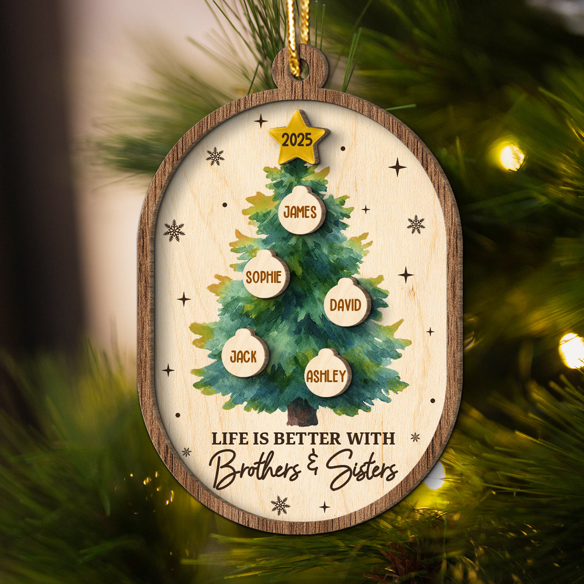 Upsell Gift Box for 2-Layer Wooden Ornament