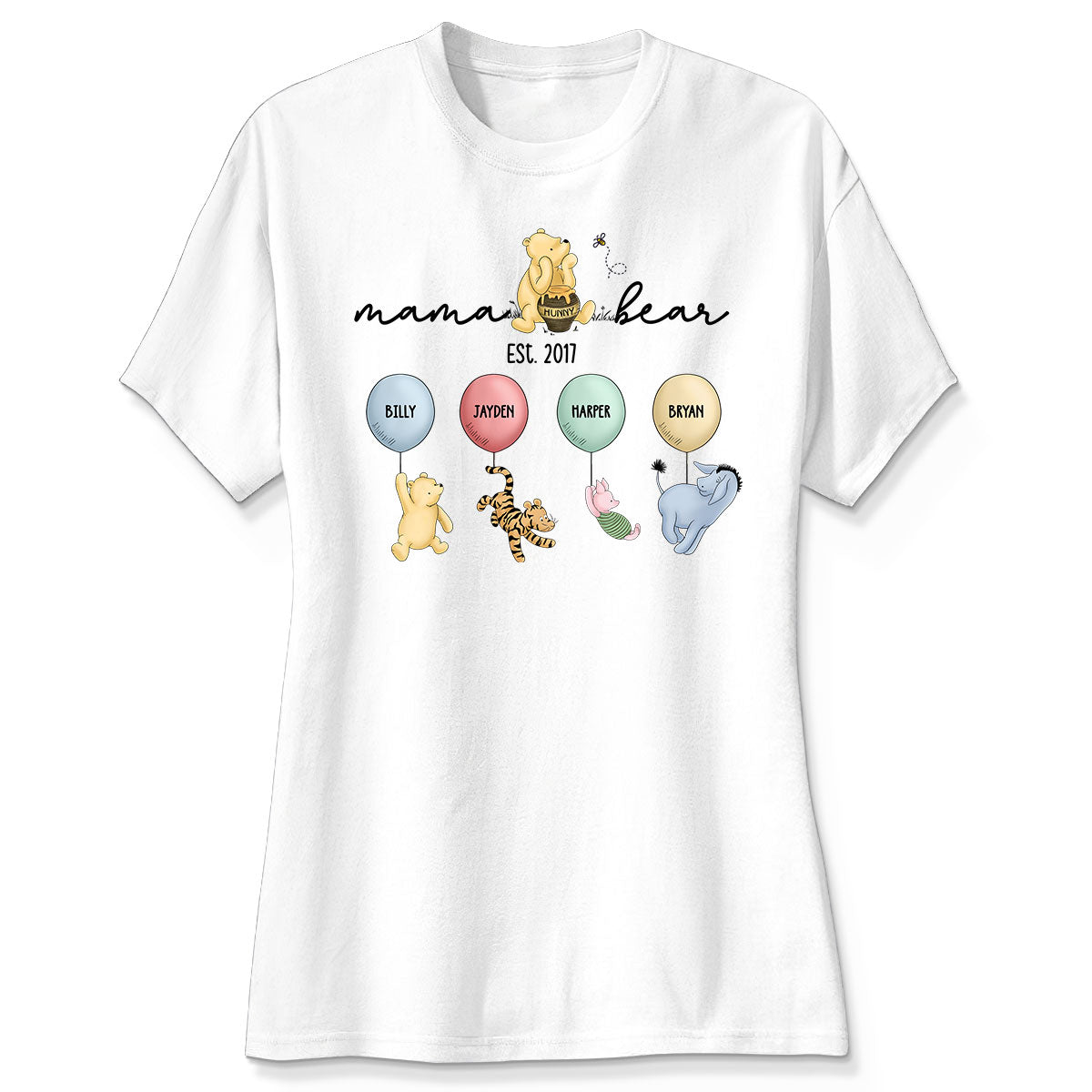The Grandest of Tales: A ‘Winnie The Pooh’ Parade of Grandkids! - Customized by You, Gift For Grandma, Gift For Mom
