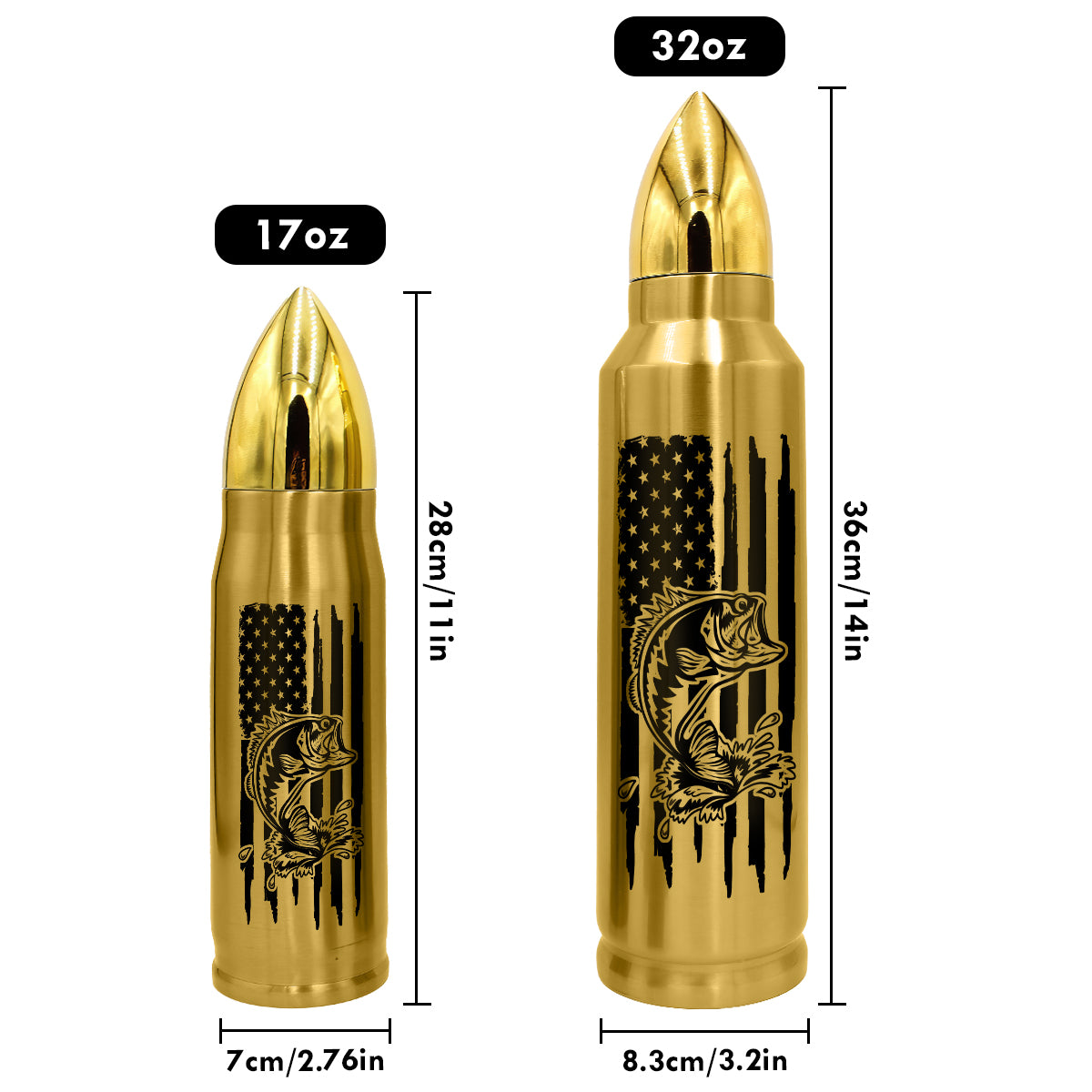 Unique Gift For Men By Hobbies Camping Fishing Hunting Golf Personalized Bullet Tumbler