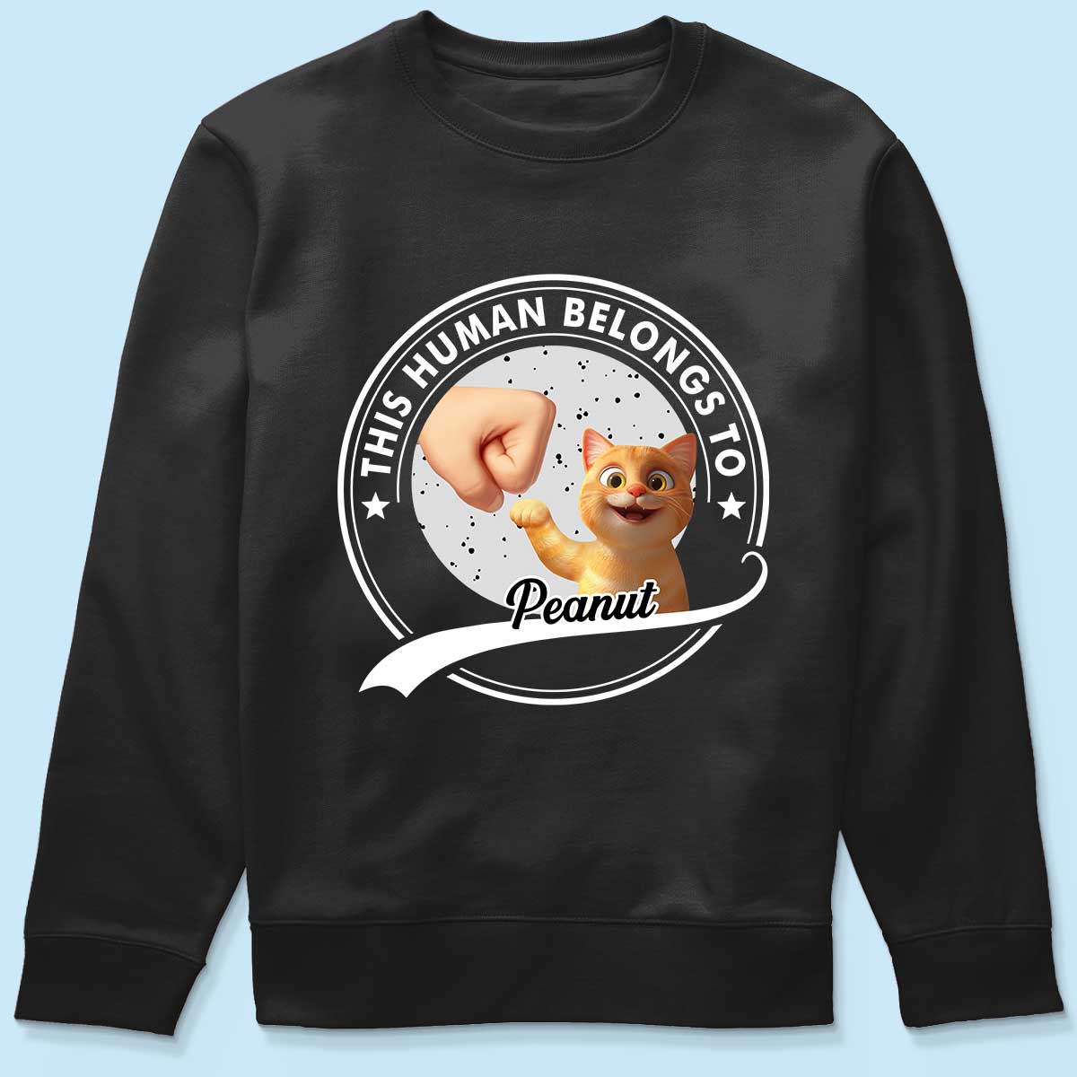 This Human Belongs To Cats Personalized Shirt, Gift for Cat Dads