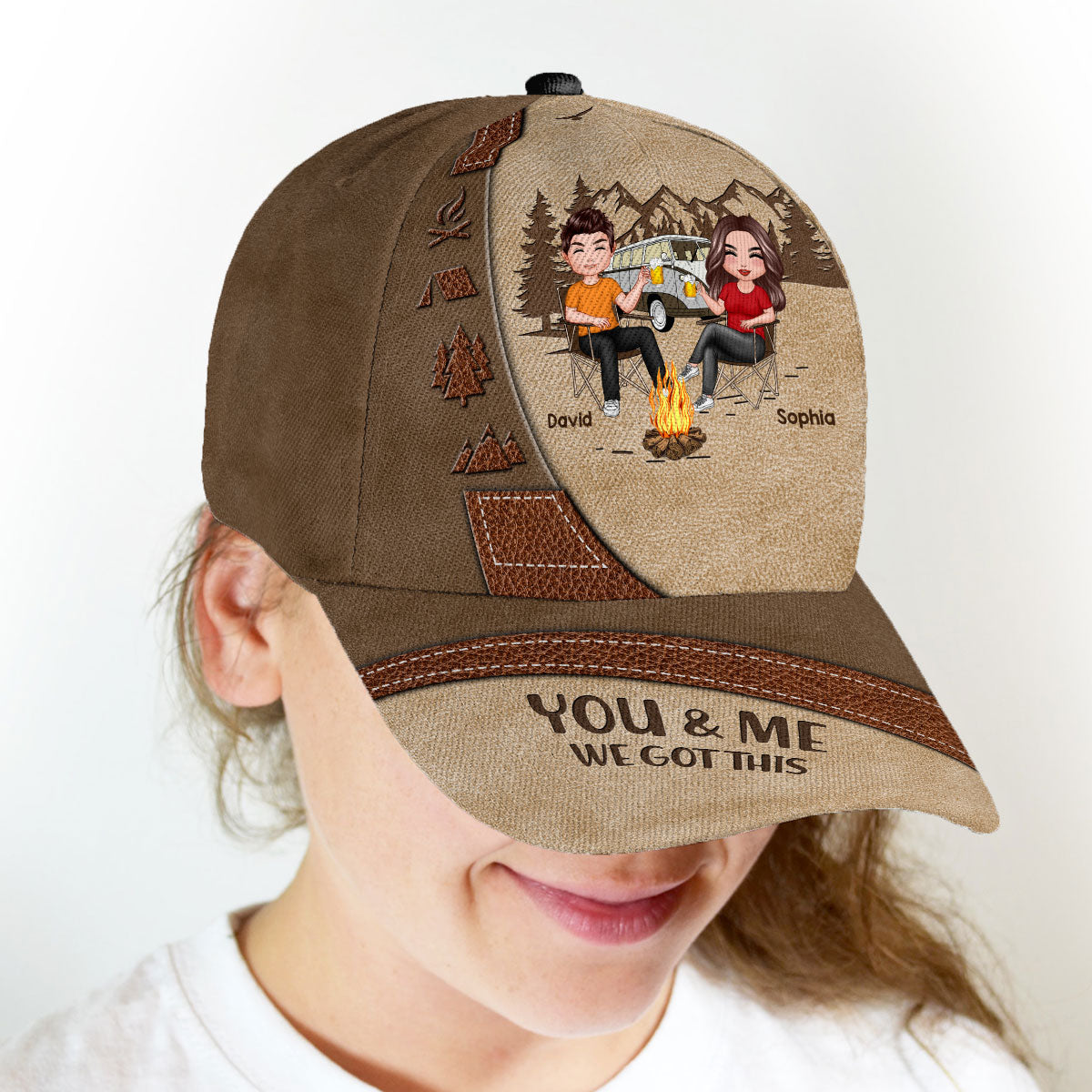 You & Me We Got This Camping Couple Personalized Classic Cap
